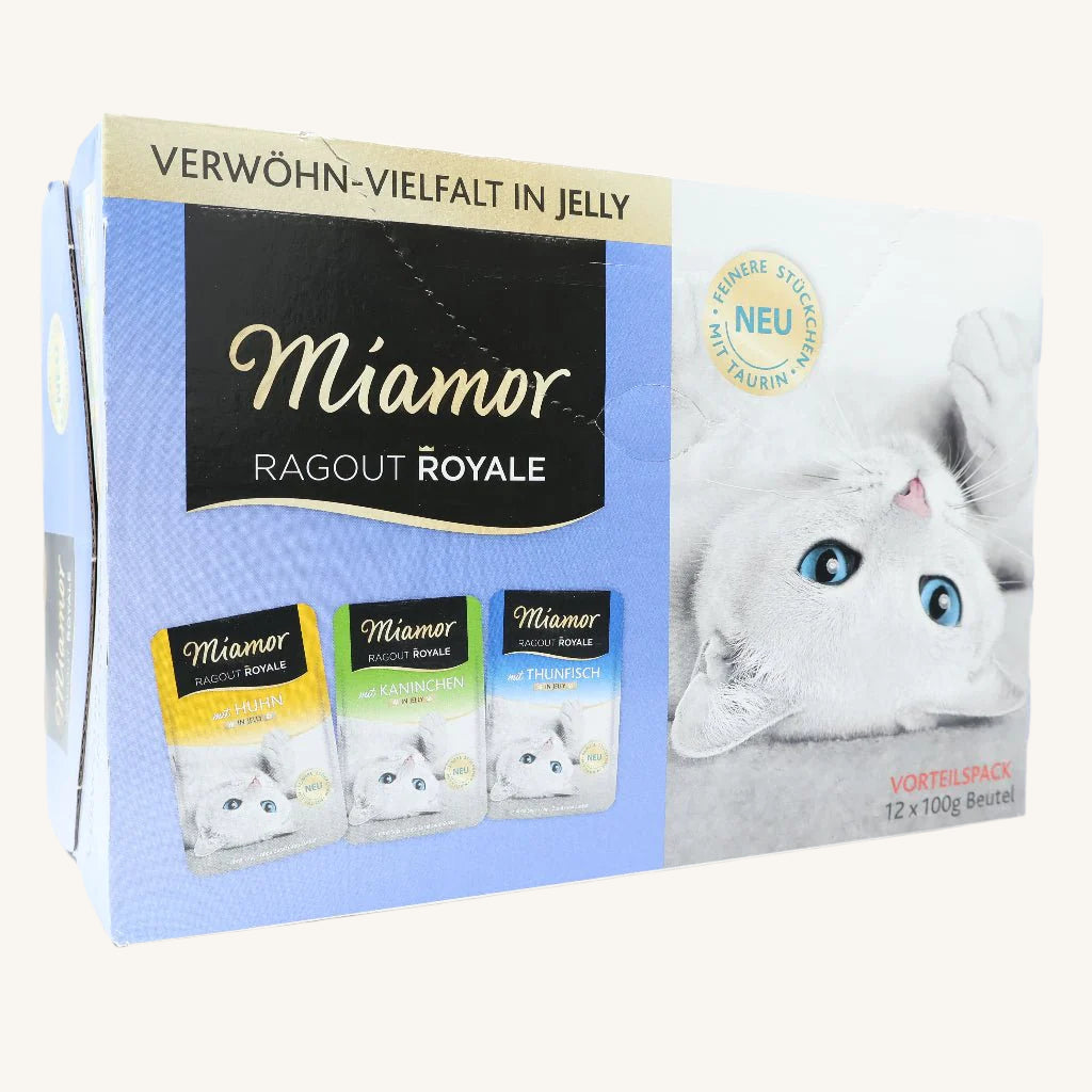 DONACIJA Miamor ǀ mačja mokra hrana - PIŠČANEC, TUNA, KUNEC 12x100 g od Miamor | Na voljo pri Forapet