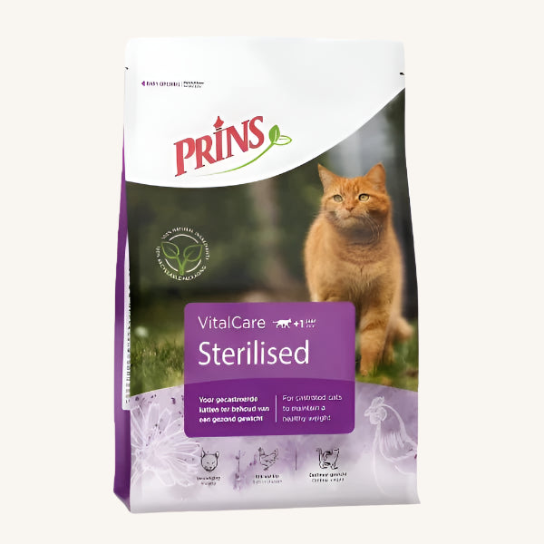 DONACIJA Prins VitalCare ǀ STERILISED mačji briketi - PERUTNINA 1,5 kg od Prins | Na voljo pri Forapet