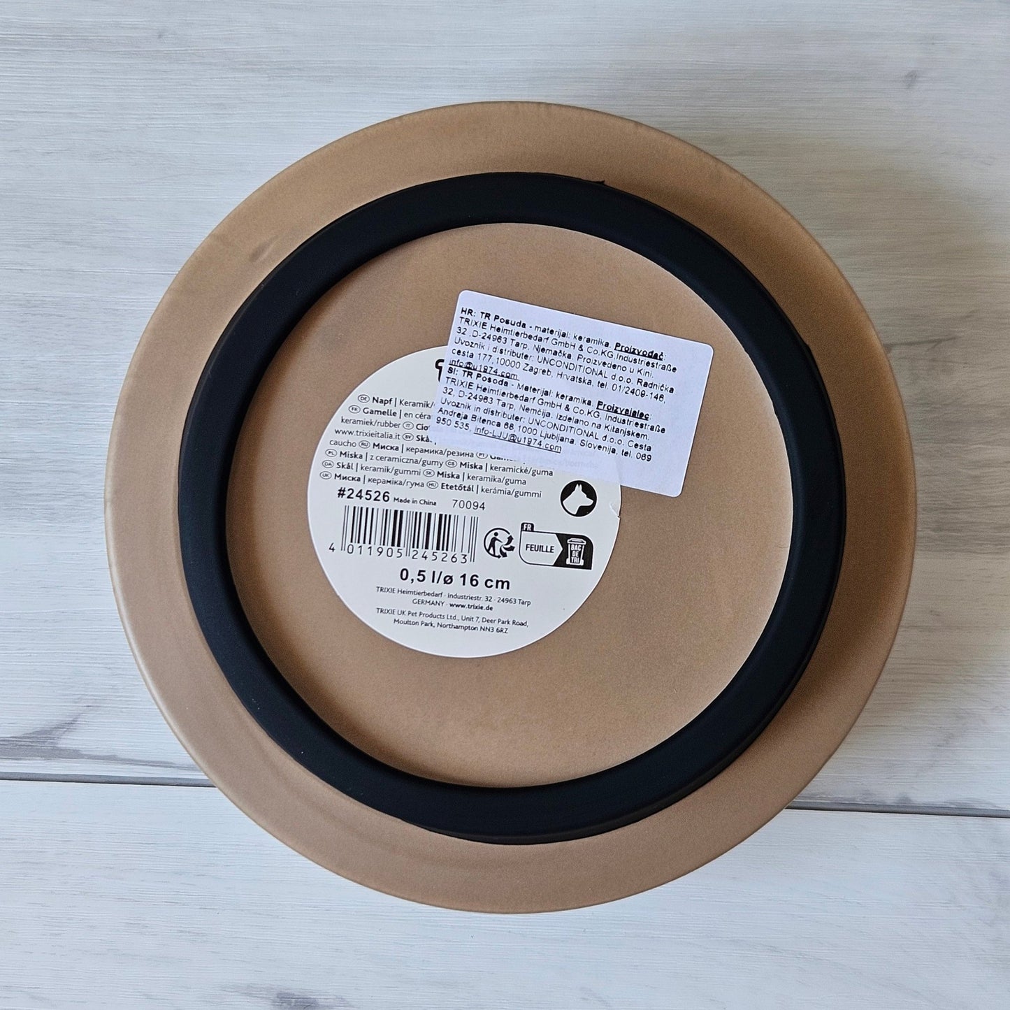 Keramična pasja posoda z gumijastim robom 0,5 l od Trixie | Na voljo pri Forapet