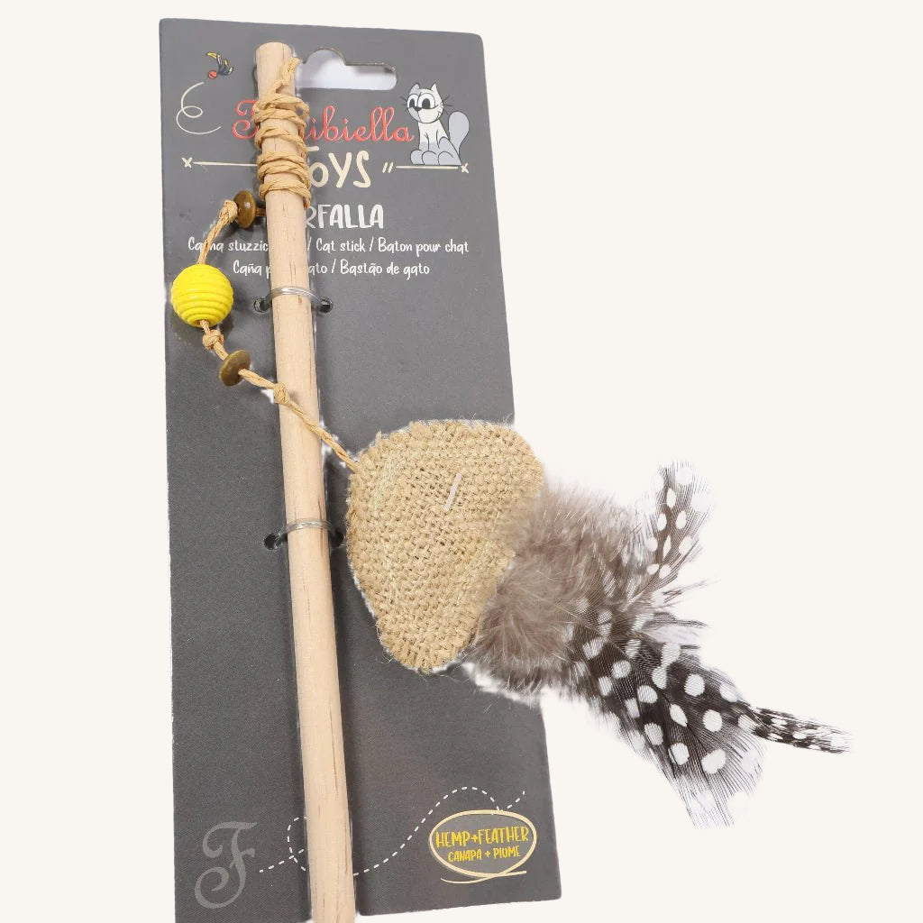 Mačja igrača na PALICI S PERJEM od Ferribiella | Na voljo pri Forapet