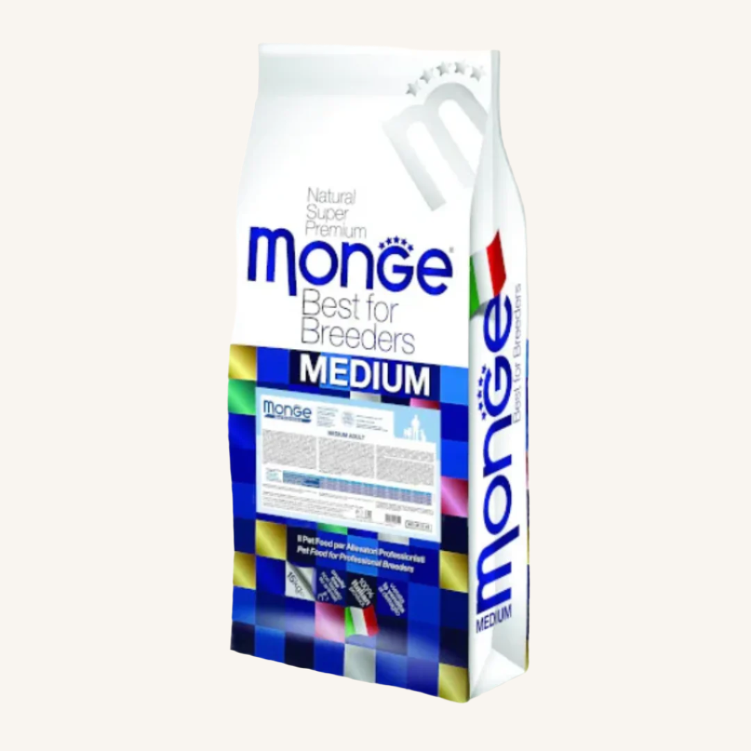 Monge ǀ MEDIUM ADULT pasji briketi - PIŠČANEC od Monge | Na voljo pri Forapet