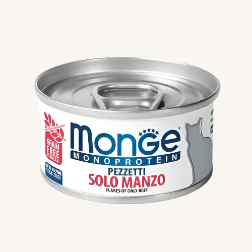 Monge ǀ MONOPROTEINSKA mačja mokra hrana - GOVEDINA 80 g od Monge | Na voljo pri Forapet