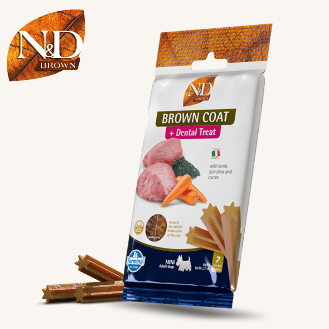 N&D Brown ǀ MINI pasji priboljški - JAGNJETINA 60 g od N&D Brown I Farmina | Na voljo pri Forapet