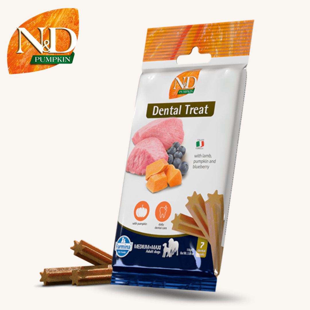 N&D Pumpkin ǀ MEDIUM & MAXI pasji priboljški - JAGNJETINA 100 g od N&D Pumpkin I Farmina | Na voljo pri Forapet