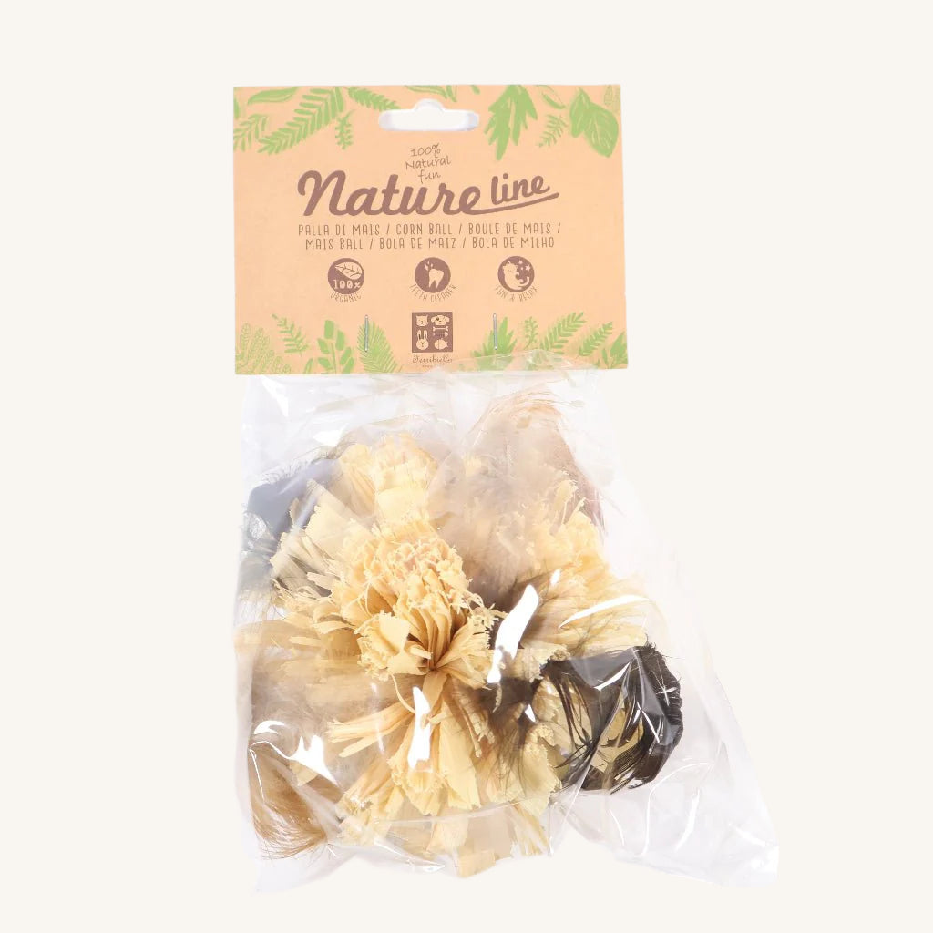 ORGANIC mačja igrača ŽOGICA s perjem od Ferribiella | Na voljo pri Forapet