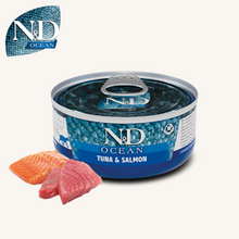 N&D Ocean ǀ mačja mokra hrana - TUNA & LOSOS 70 g