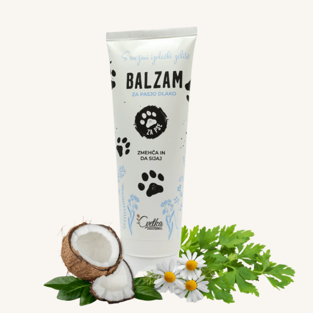 BIO balzam za pasjo dlako (125 ml) od Cvetka zeliščno posestvo | Na voljo pri Forapet