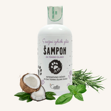 BIO pasji šampon za temno dlako (250 ml) od Cvetka zeliščno posestvo | Na voljo pri Forapet