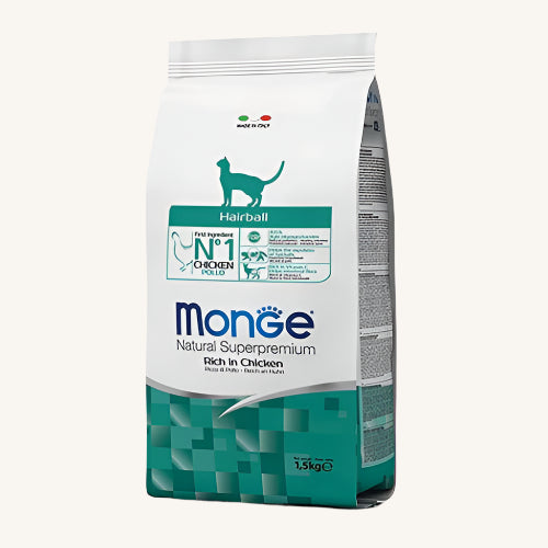 DONACIJA Monge ǀ HAIRBALL mačji briketi - PIŠČANEC 1,5 kg od Monge | Na voljo pri Forapet