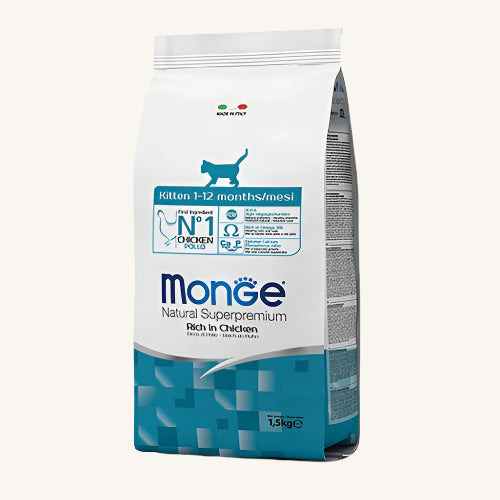 DONACIJA Monge ǀ KITTEN mačji briketi - PIŠČANEC 1,5 kg od Monge | Na voljo pri Forapet