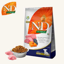 DONACIJA N&D Pumpkin ǀ PUPPY MINI pasji briketi - JAGNJETINA 2,5 kg od Farmina | Na voljo pri Forapet