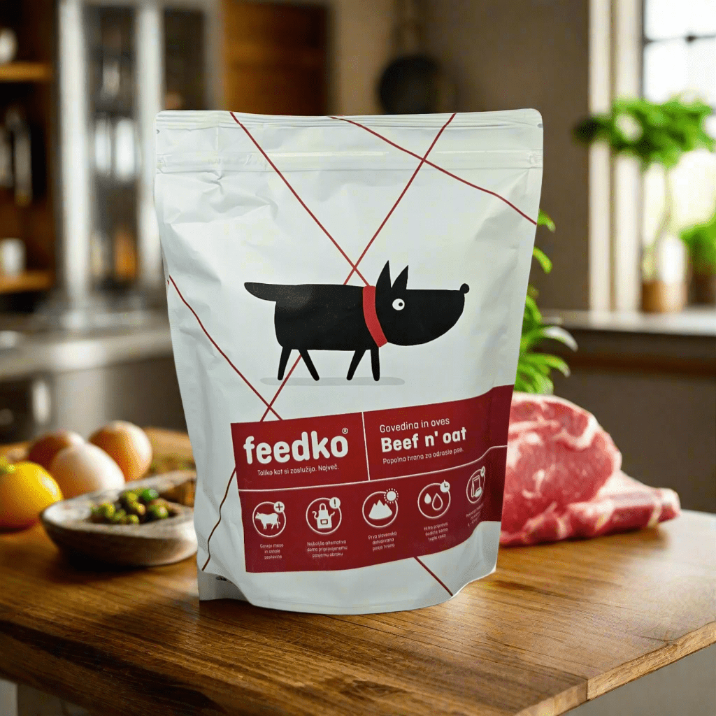 Feedko ǀ dehidrirana pasja hrana GOVEDINA & OVES 1,35 kg (= 4,5 kg) od Feedko | Na voljo pri Forapet