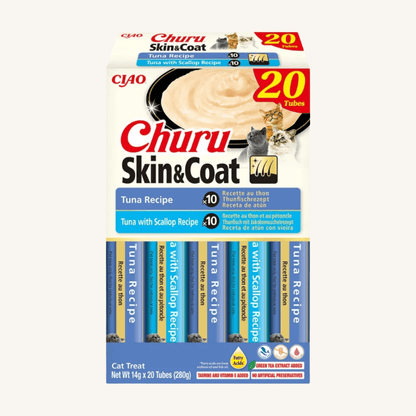 Inaba ǀ mačji kremni priboljšek KOŽA & DLAKA - TUNA 20x14 g od Inaba | Na voljo pri Forapet