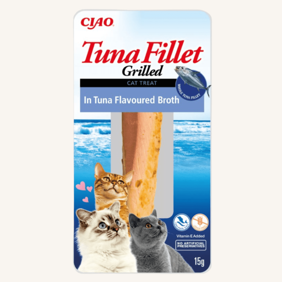 Inaba ǀ mačji priboljšek - TUNA v tunini juhi 15 g od Inaba | Na voljo pri Forapet