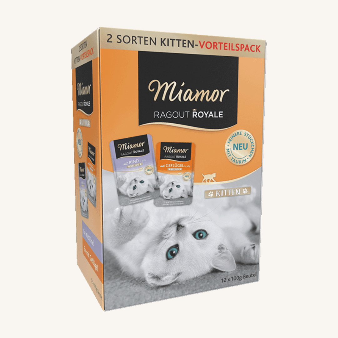 Miamor ǀ KITTEN mačja mokra hrana - PERUTNINA & GOVEDINA 12x100 g od Miamor | Na voljo pri Forapet