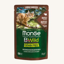 Monge BWild ǀ KITTEN & ADULT mačja mokra hrana za mačke večjih pasem - BIVOL 85 g od Monge | Na voljo pri Forapet