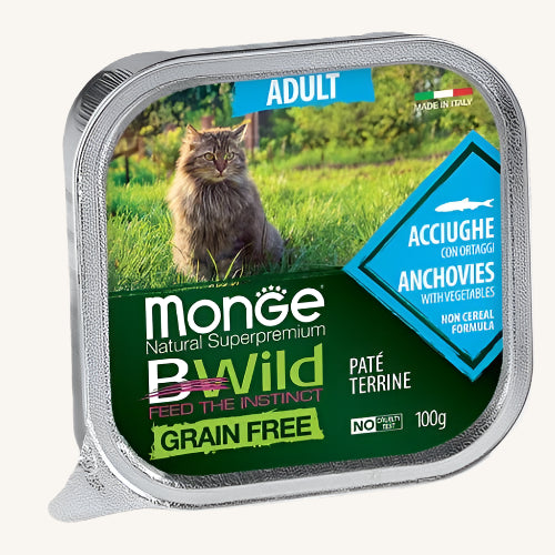Monge BWild ǀ mačja pašteta - INČUNI 100 g od Monge | Na voljo pri Forapet