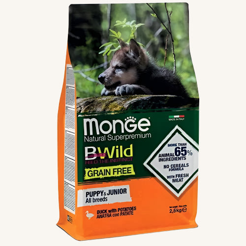 Monge BWild ǀ PUPPY pasji briketi - RACA od Monge | Na voljo pri Forapet