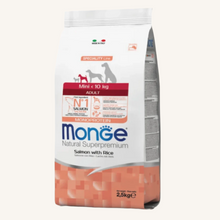 Monge ǀ MINI ADULT MONOPROTEINSKI pasji briketi - LOSOS od Monge | Na voljo pri Forapet