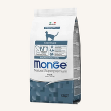 Monge ǀ MONOPROTEINSKI STERILISED mačji briketi - POSTRV od Monge | Na voljo pri Forapet