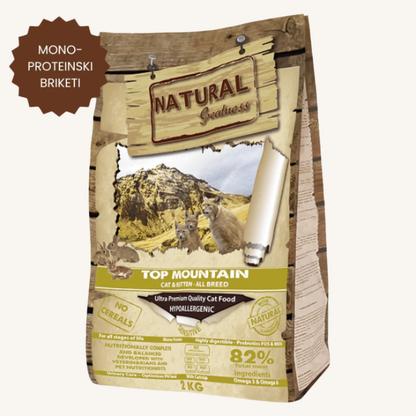 Natural Greatness ǀ ADULT & KITTEN mačji briketi - OBČUTLJIVA PREBAVA (kunec) od Natural Greatness | Na voljo pri Forapet