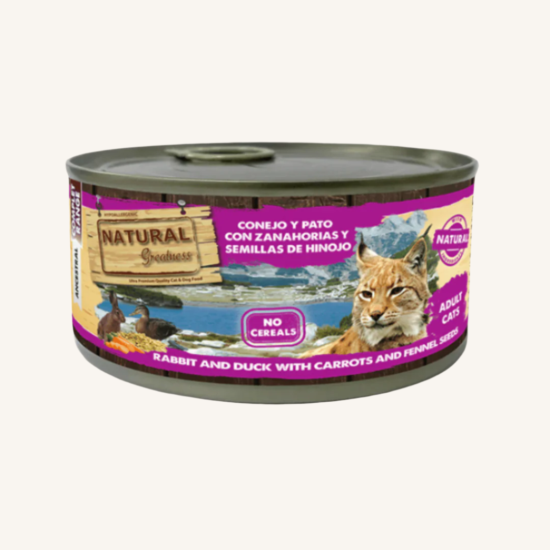 Natural Greatness ǀ mačja mokra hrana - KUNEC & RACA 185 g od Natural Greatness | Na voljo pri Forapet