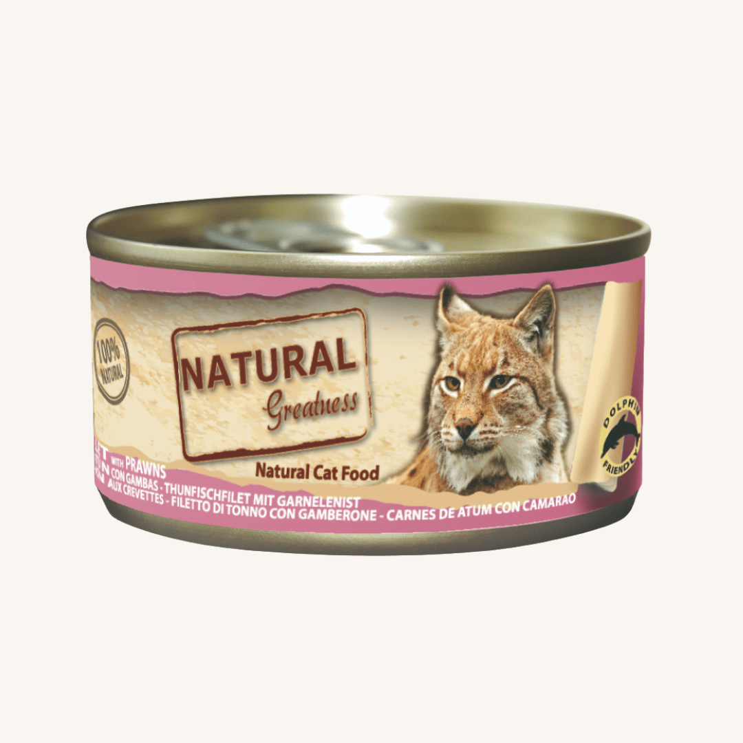 Natural Greatness ǀ mačja mokra hrana - TUNA & KOZICE 70 g od Natural Greatness | Na voljo pri Forapet