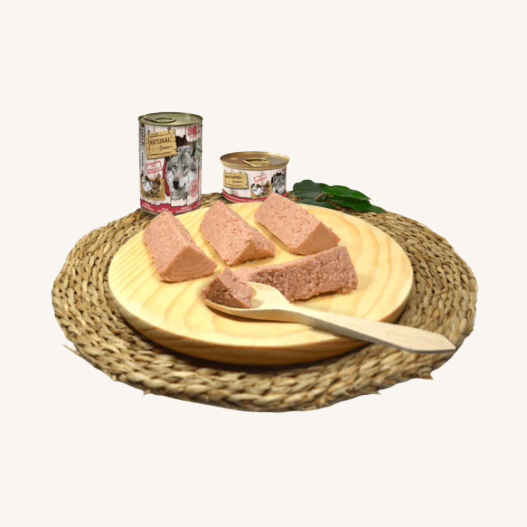 Natural Greatness ǀ MONOPROTEINSKA pasja mokra hrana - PIŠČANEC 400 g od Natural Greatness | Na voljo pri Forapet