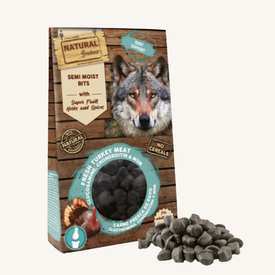 Natural Greatness ǀ pasji polvlažni priboljški - PODPORA SKLEPOM 150 g od Natural Greatness | Na voljo pri Forapet