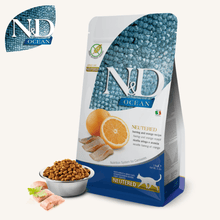 N&D Ocean ǀ mačji briketi STERILISED - SLED od N&D Ocean I Farmina | Na voljo pri Forapet