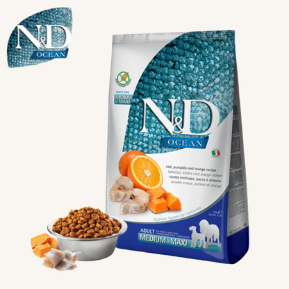 N&D Ocean ǀ MEDIUM & MAXI pasji briketi - POLENOVKA od N&D Ocean I Farmina | Na voljo pri Forapet