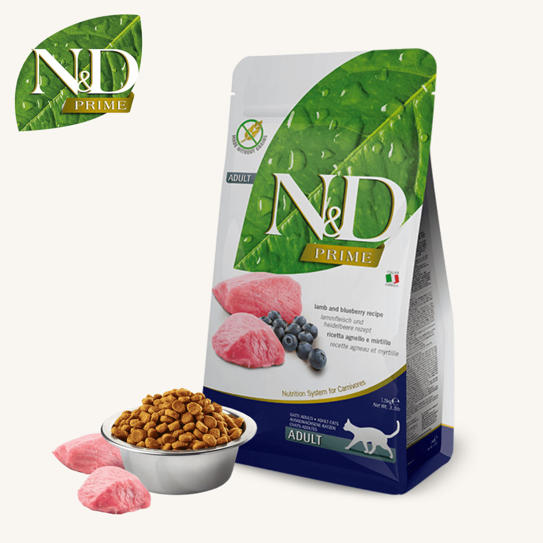 N&D Prime ǀ mačji briketi - JAGNJETINA 1,5 kg od N&D Prime I Farmina | Na voljo pri Forapet