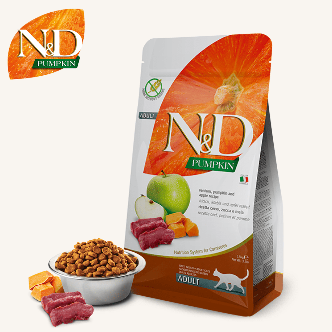 N&D Pumpkin ǀ mačji briketi - DIVJAČINA od N&D Pumpkin I Farmina | Na voljo pri Forapet