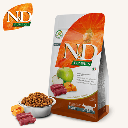 N&D Pumpkin ǀ mačji briketi - DIVJAČINA od N&D Pumpkin I Farmina | Na voljo pri Forapet