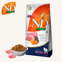 N&D Pumpkin ǀ MAXI & GIANT pasji briketi - JAGNJETINA 12 kg od N&D Pumpkin I Farmina | Na voljo pri Forapet