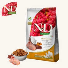 N&D Quinoa ǀ ALL SIZES pasji briketi - OBČUTLJIVA KOŽA (prepelica) 7 kg od N&D Quinoa I Farmina | Na voljo pri Forapet