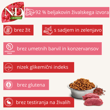 N&D Quinoa ǀ MEDIUM & MAXI pasji briketi - OBČUTLJIVA KOŽA (divjačina) od N&D Quinoa I Farmina | Na voljo pri Forapet