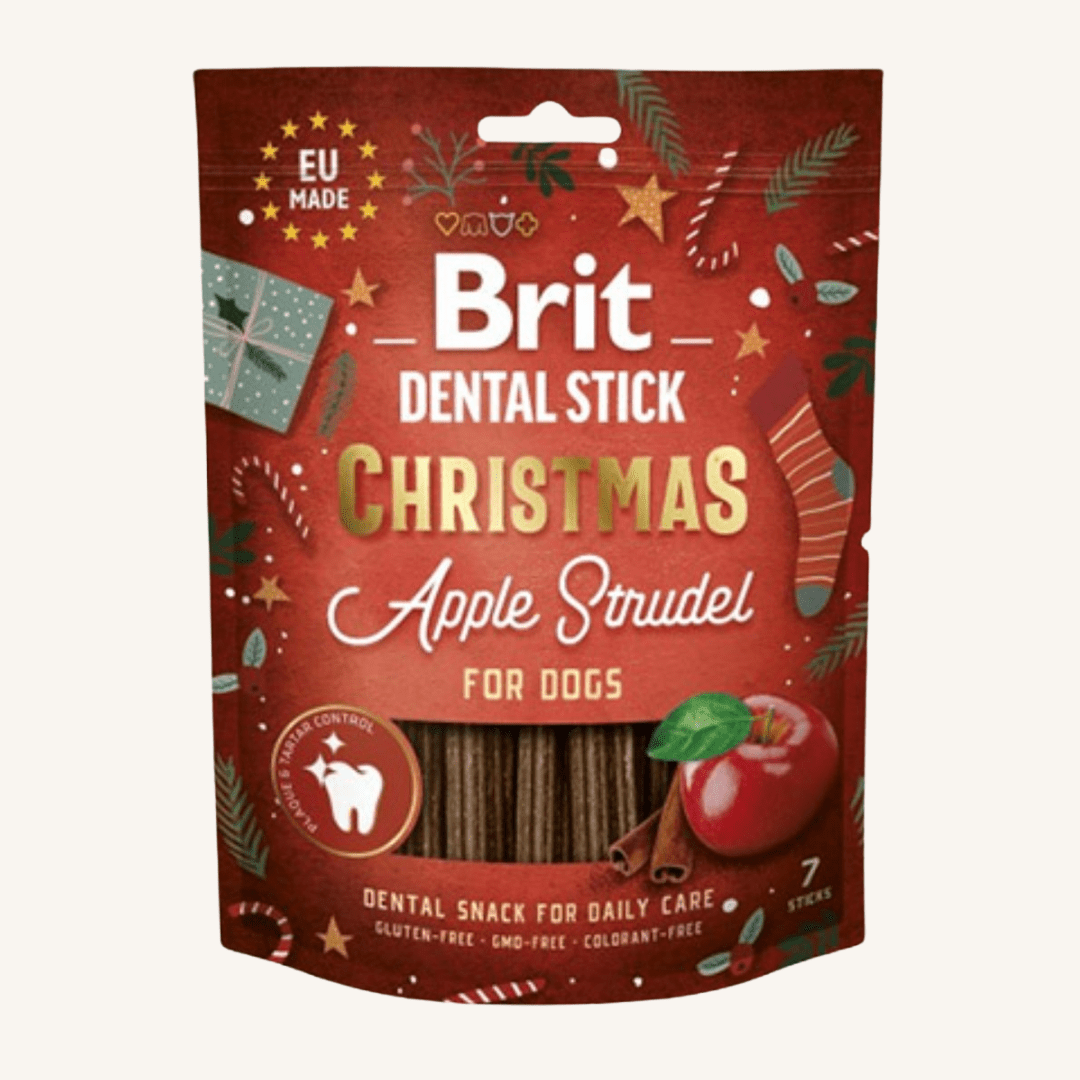 Pasje BOŽIČNE dentalne palčke - JABOLČNI ZAVIHEK 250 g od Pika pasja pekarna | Na voljo pri Forapet