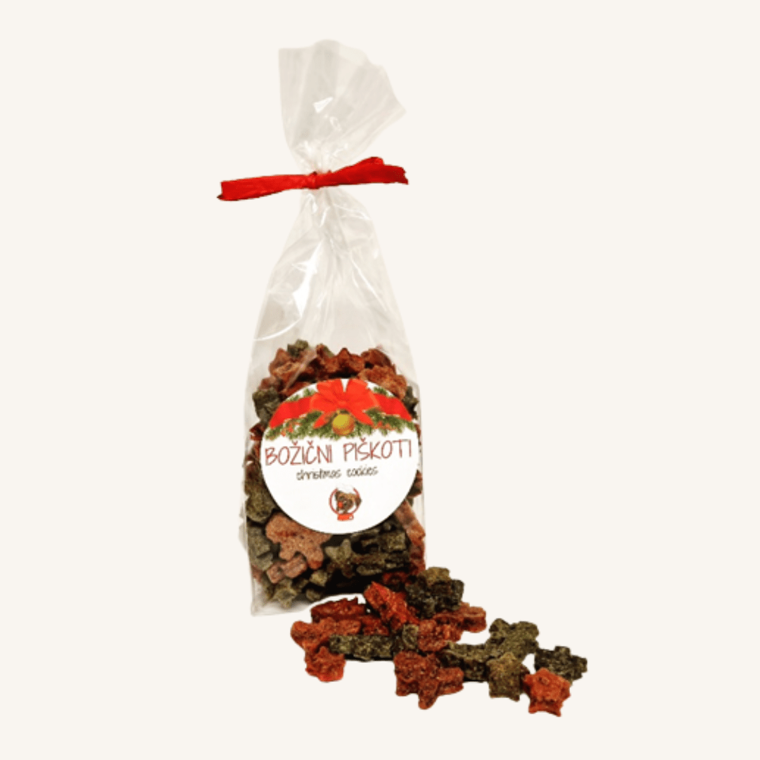 Pasji BOŽIČNI piškoti - DIVJAČINA 70 g od Pika pasja pekarna | Na voljo pri Forapet