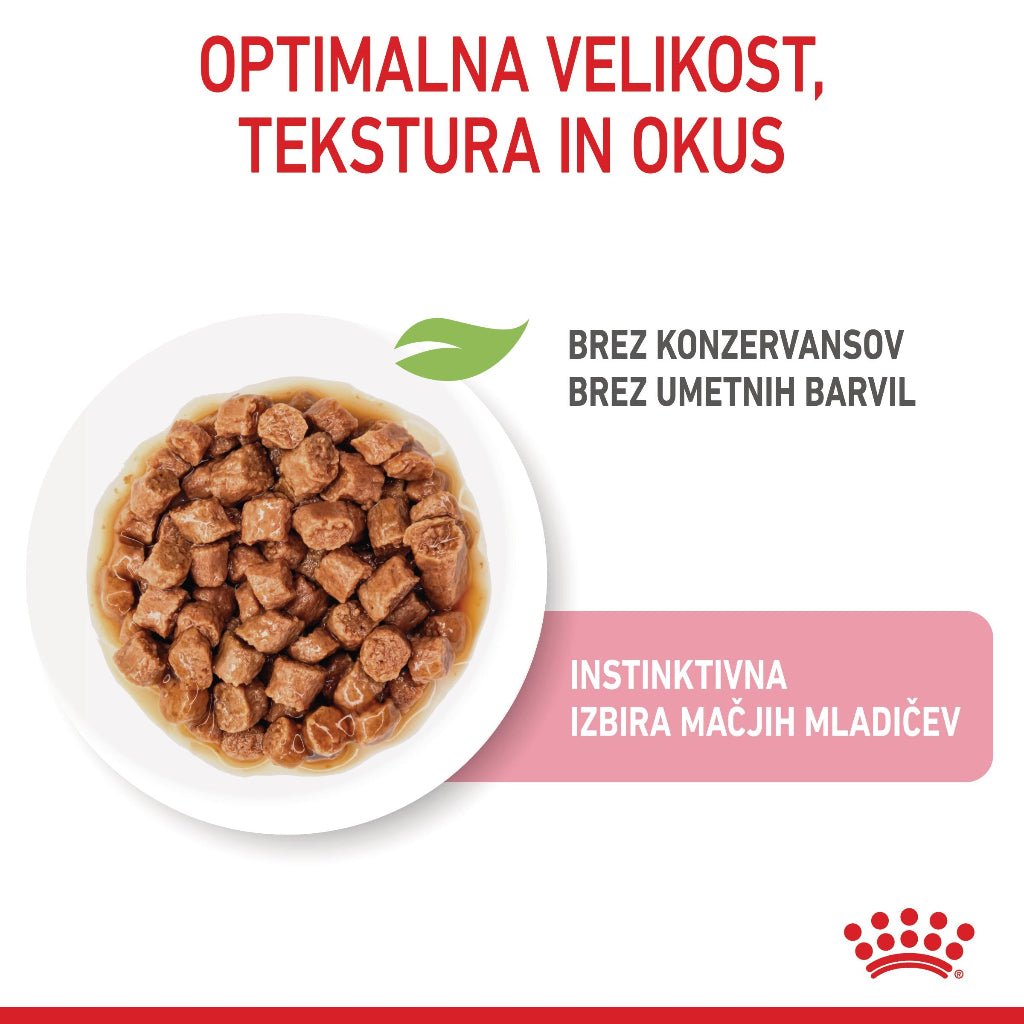Royal Canin ǀ KITTEN mačja mokra hrana - koščki v omaki 85 g od Royal Canin | Na voljo pri Forapet