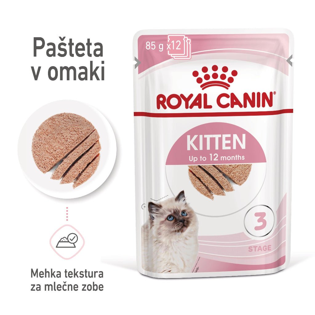 Royal Canin ǀ KITTEN mačja mokra hrana - pašteta 85 g od Royal Canin | Na voljo pri Forapet