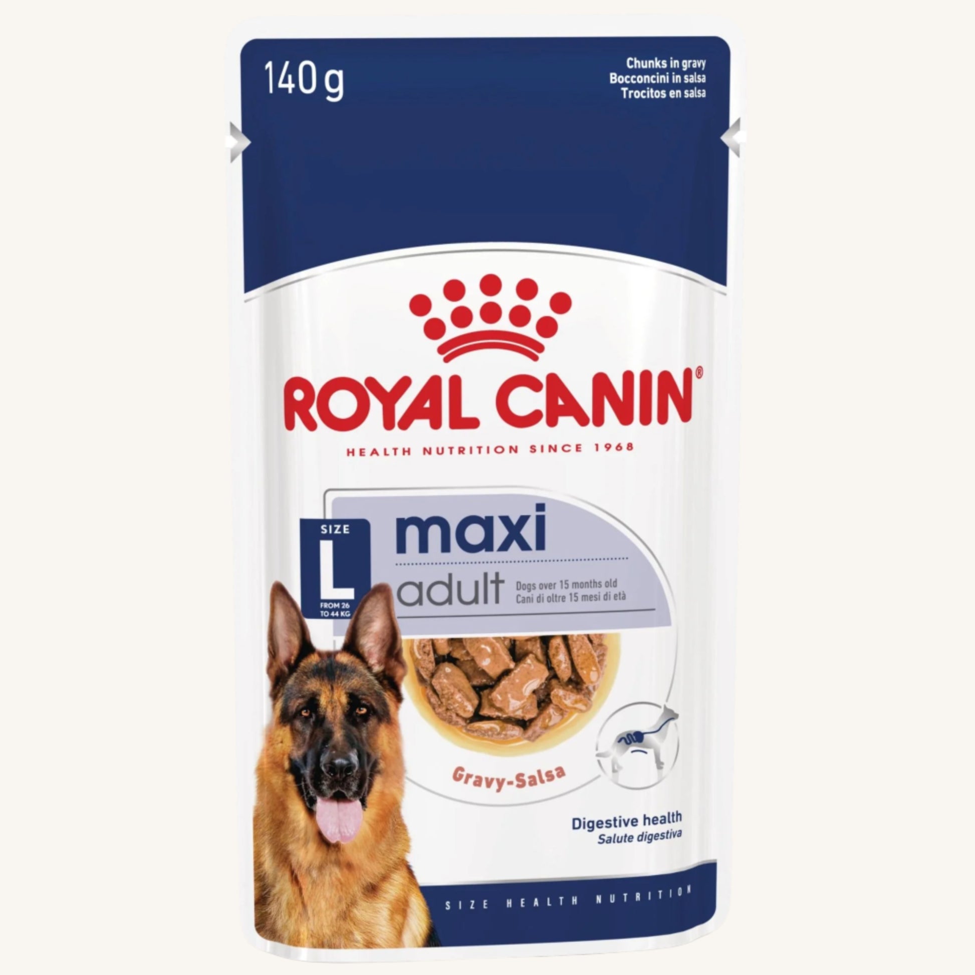 Royal Canin ǀ MAXI pasja mokra hrana 140 g od Royal Canin | Na voljo pri Forapet