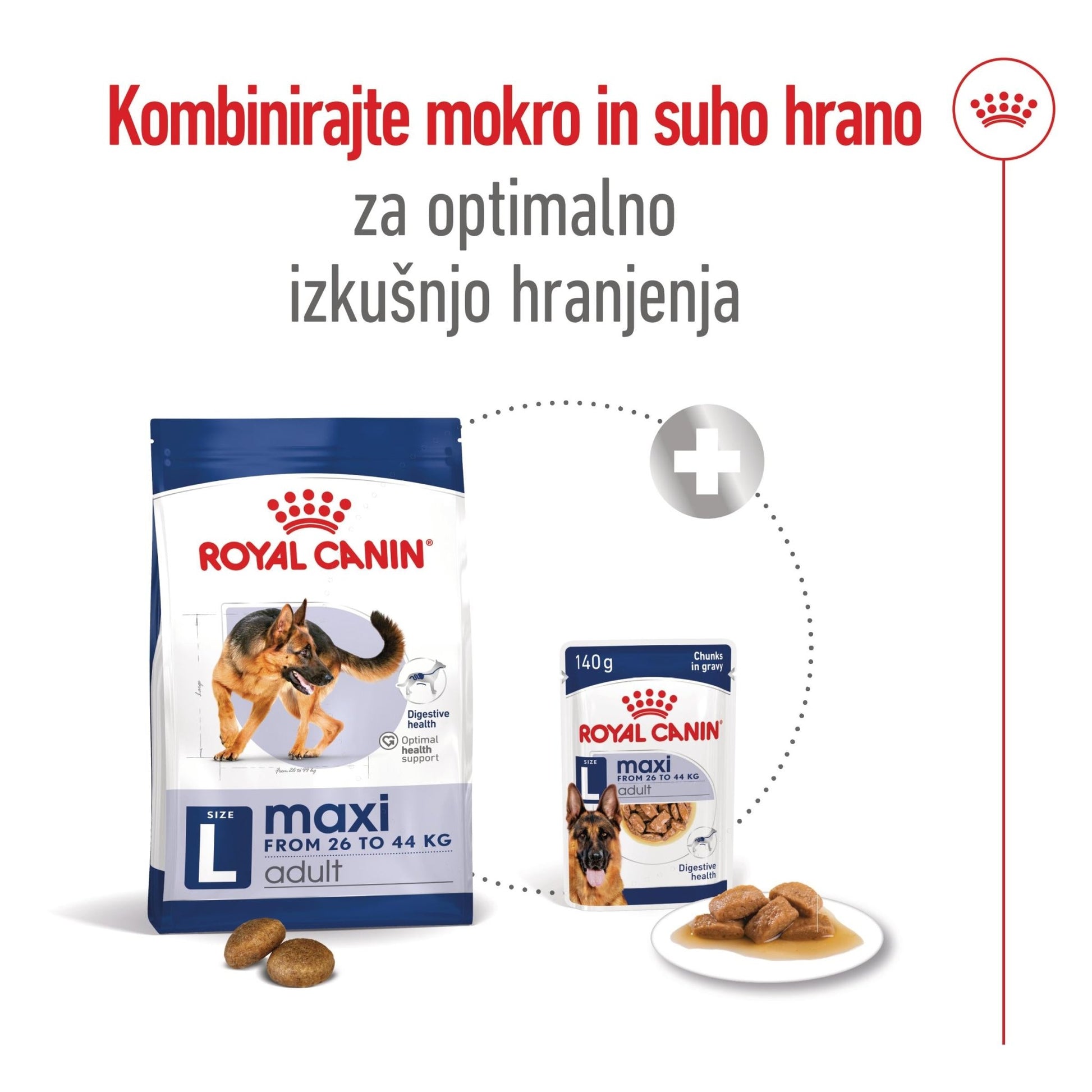 Royal Canin ǀ MAXI pasja mokra hrana 140 g od Royal Canin | Na voljo pri Forapet