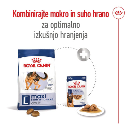 Royal Canin ǀ MAXI pasja mokra hrana 140 g od Royal Canin | Na voljo pri Forapet