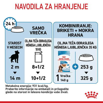 Royal Canin ǀ MAXI PUPPY pasja mokra hrana 140 g od Royal Canin | Na voljo pri Forapet