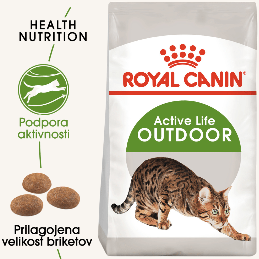 Royal Canin ǀ OUTDOOR mačji briketi - PERUTNINA 4 kg od Royal Canin | Na voljo pri Forapet