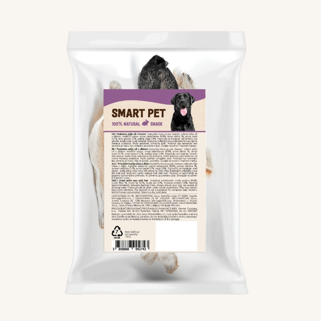 Smart Pet ǀ kunčji uhlji z dlako 150 g od Smart Pet | Na voljo pri Forapet
